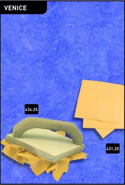 Декоративная терка Venice с тампоном + запасные тампоны. Art. 431.25, 434.25
